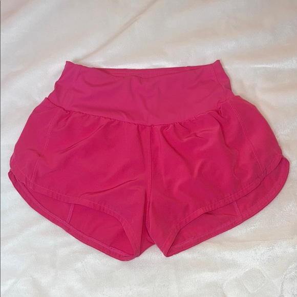 Women's Pink Athletic Shorts - Picture 1 of 9